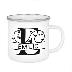 Emaille Tasse mit Namen | Motiv 1 | Emilio - Druckerino