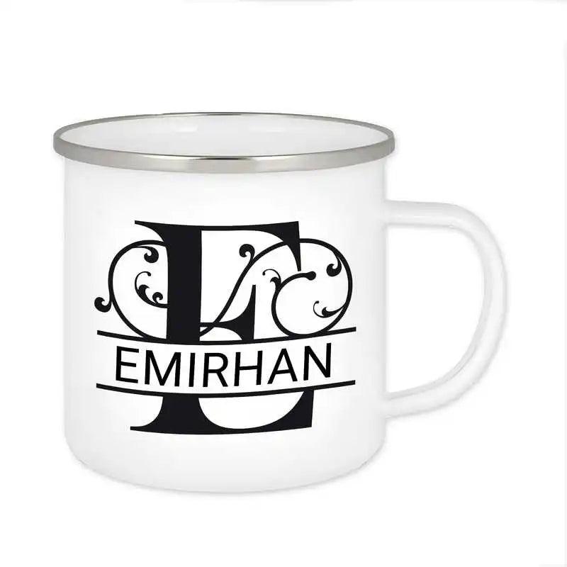 Emaille Tasse mit Namen | Motiv 1 | Emirhan - Druckerino