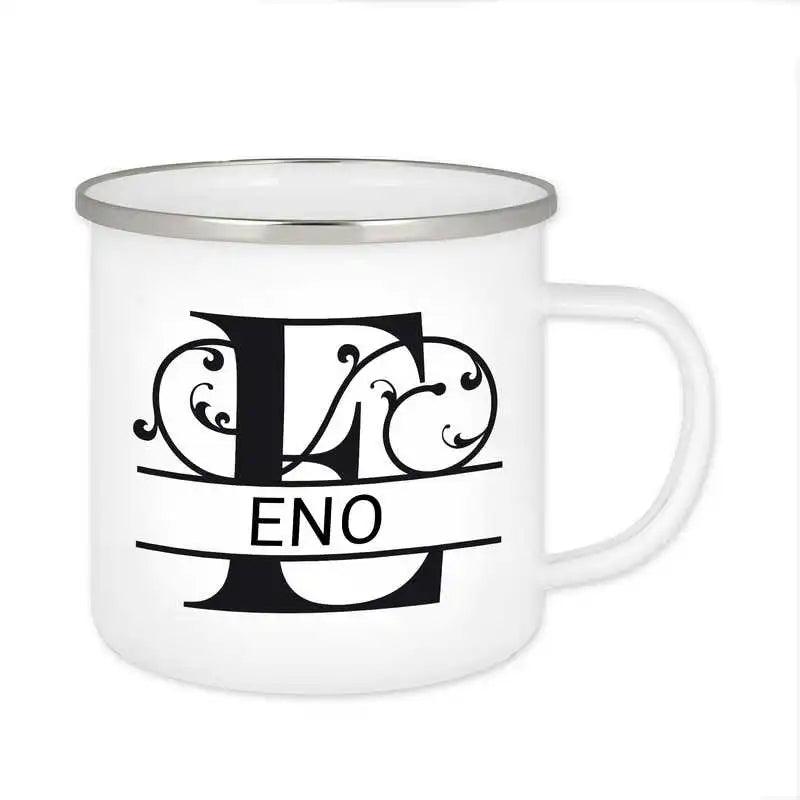 Emaille Tasse mit Namen | Motiv 1 | Eno - Druckerino