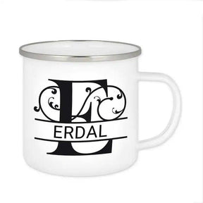 Emaille Tasse mit Namen | Motiv 1 | Erdal - Druckerino