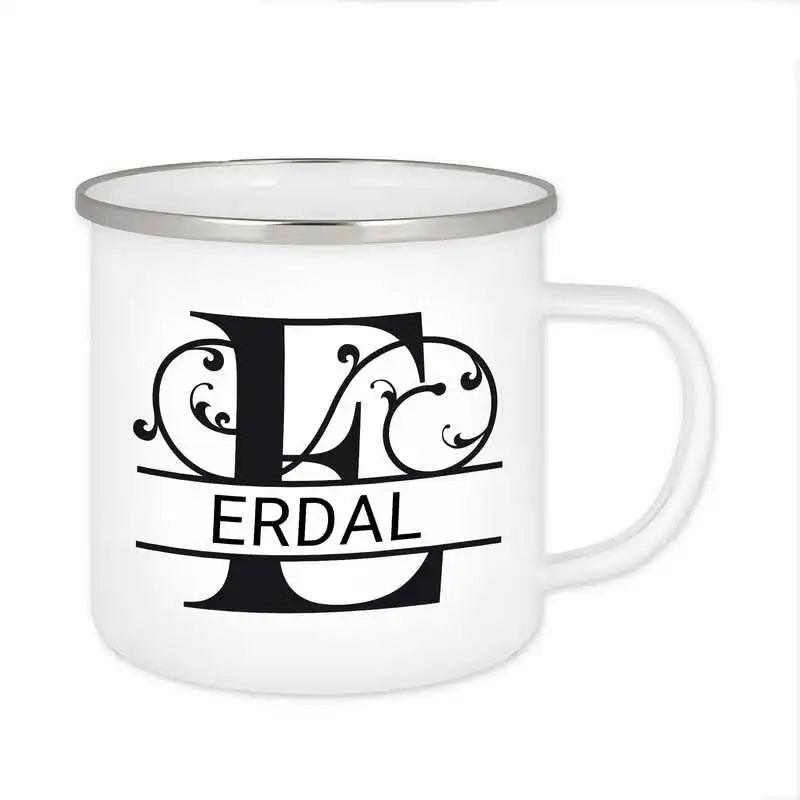 Emaille Tasse mit Namen | Motiv 1 | Erdal - Druckerino