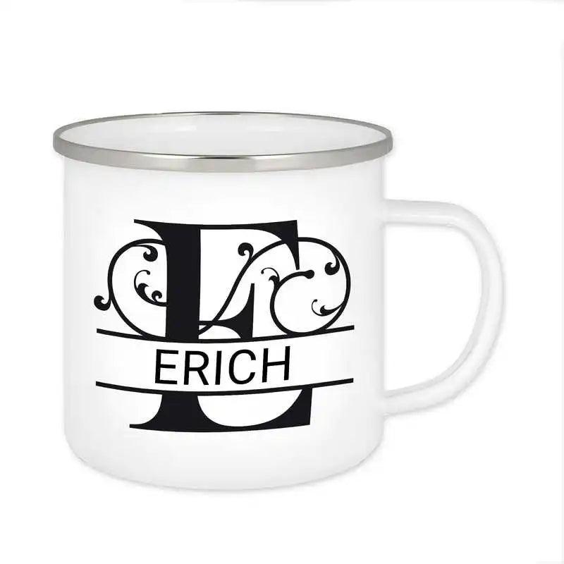 Emaille Tasse mit Namen | Motiv 1 | Erich - Druckerino