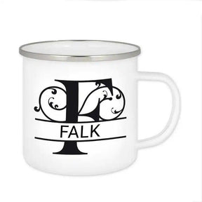 Emaille Tasse mit Namen | Motiv 1 | Falk - Druckerino