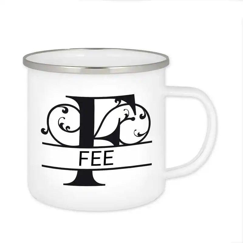 Emaille Tasse mit Namen | Motiv 1 | Fee - Druckerino