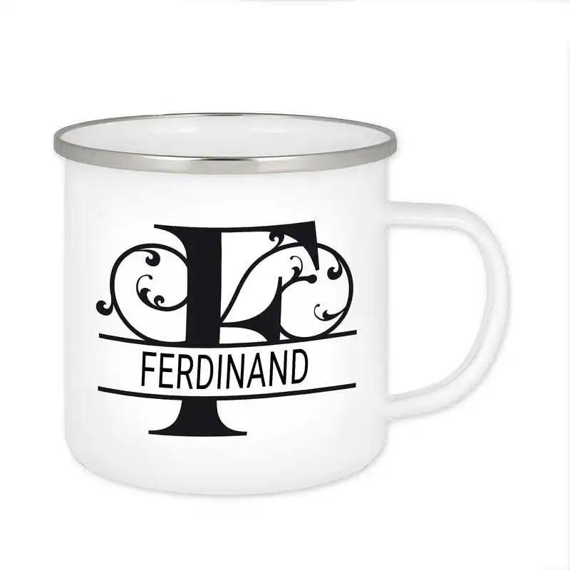 Emaille Tasse mit Namen | Motiv 1 | Ferdinand - Druckerino