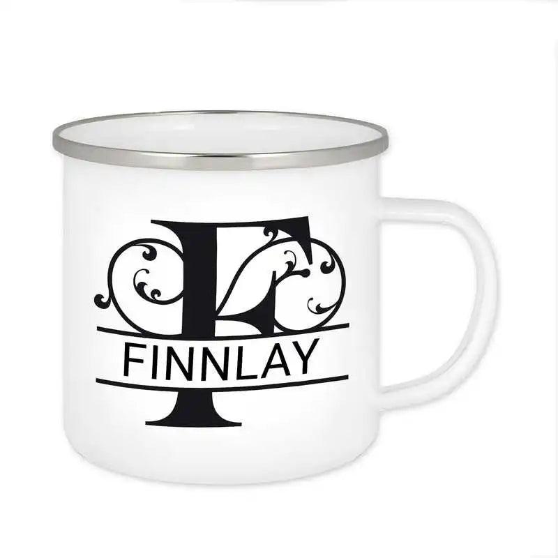 Emaille Tasse mit Namen | Motiv 1 | Finnlay - Druckerino