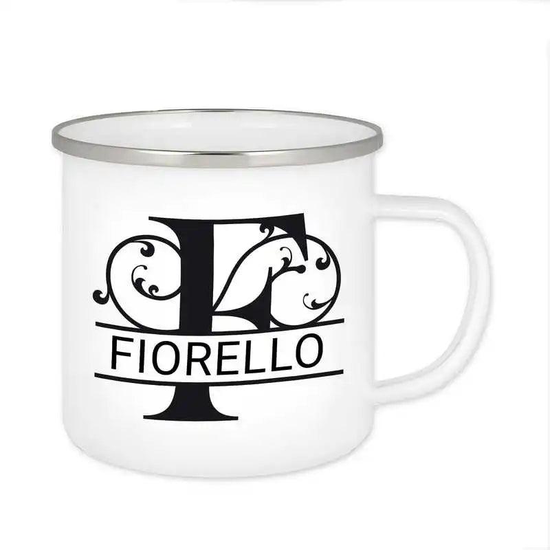 Emaille Tasse mit Namen | Motiv 1 | Fiorello - Druckerino