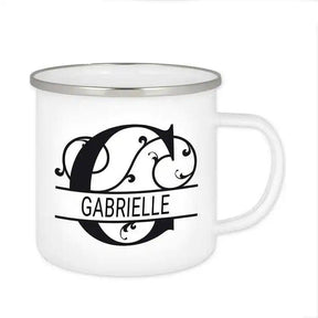 Emaille Tasse mit Namen | Motiv 1 | Gabrielle - Druckerino