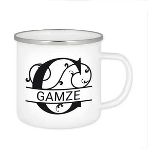 Emaille Tasse mit Namen | Motiv 1 | Gamze - Druckerino