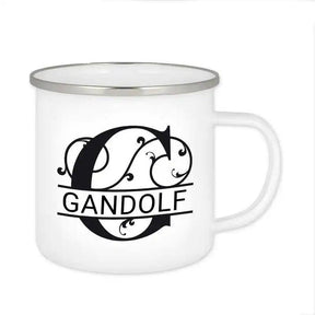 Emaille Tasse mit Namen | Motiv 1 | Gandolf - Druckerino