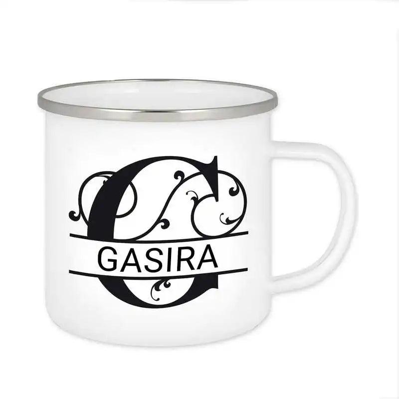 Emaille Tasse mit Namen | Motiv 1 | Gasira - Druckerino