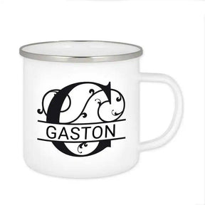 Emaille Tasse mit Namen | Motiv 1 | Gaston - Druckerino