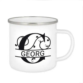Emaille Tasse mit Namen | Motiv 1 | Georg - Druckerino