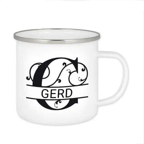 Emaille Tasse mit Namen | Motiv 1 | Gerd - Druckerino