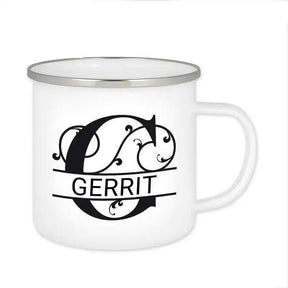Emaille Tasse mit Namen | Motiv 1 | Gerrit - Druckerino