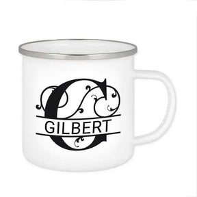 Emaille Tasse mit Namen | Motiv 1 | Gilbert - Druckerino