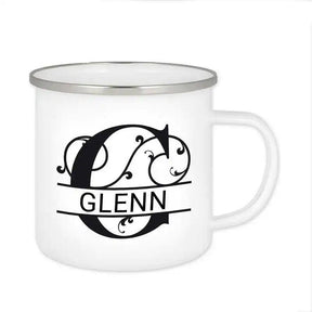 Emaille Tasse mit Namen | Motiv 1 | Glenn - Druckerino