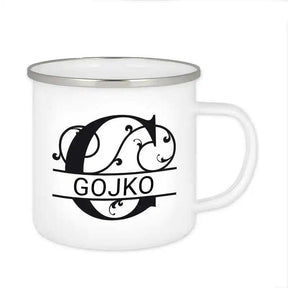 Emaille Tasse mit Namen | Motiv 1 | Gojko - Druckerino
