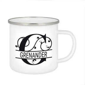 Emaille Tasse mit Namen | Motiv 1 | Grenander - Druckerino