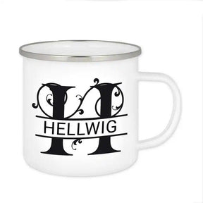 Emaille Tasse mit Namen | Motiv 1 | Hellwig - Druckerino
