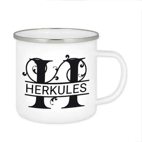 Emaille Tasse mit Namen | Motiv 1 | Herkules - Druckerino