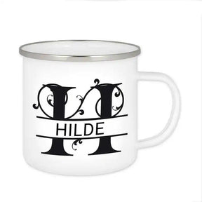 Emaille Tasse mit Namen | Motiv 1 | Hilde - Druckerino