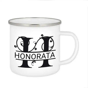 Emaille Tasse mit Namen | Motiv 1 | Honorata - Druckerino