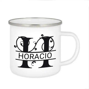 Emaille Tasse mit Namen | Motiv 1 | Horacio - Druckerino