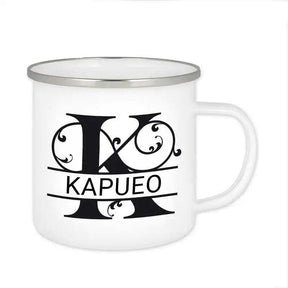 Emaille Tasse mit Namen | Motiv 1 | Kapueo - Druckerino