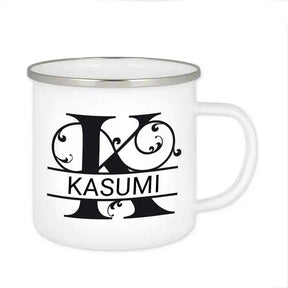 Emaille Tasse mit Namen | Motiv 1 | Kasumi - Druckerino