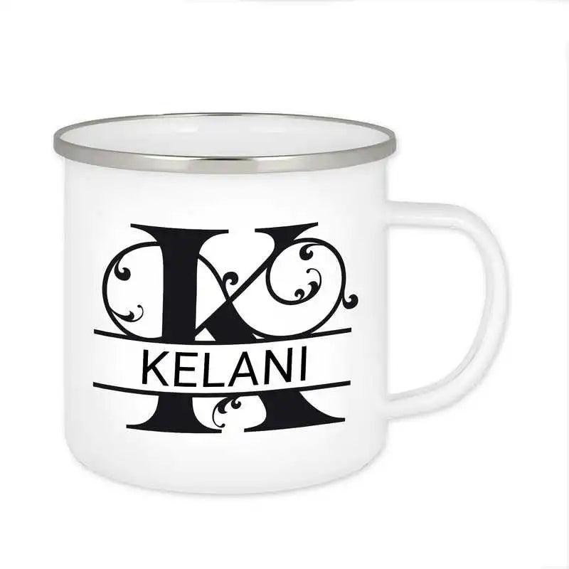 Emaille Tasse mit Namen | Motiv 1 | Kelani - Druckerino