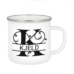 Emaille Tasse mit Namen | Motiv 1 | Kjeld - Druckerino