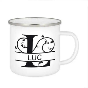 Emaille Tasse mit Namen | Motiv 1 | Luc - Druckerino