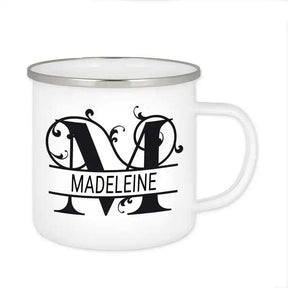 Emaille Tasse mit Namen | Motiv 1 | Madeleine - Druckerino