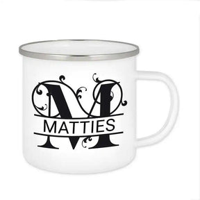 Emaille Tasse mit Namen | Motiv 1 | Matties - Druckerino
