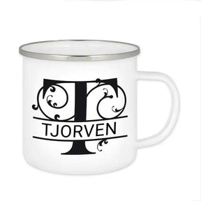 Emaille Tasse mit Namen | Motiv 1 | Tjorven - Druckerino