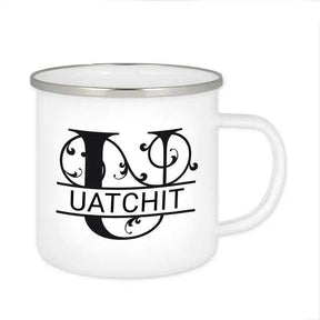 Emaille Tasse mit Namen | Motiv 1 | Uatchit - Druckerino