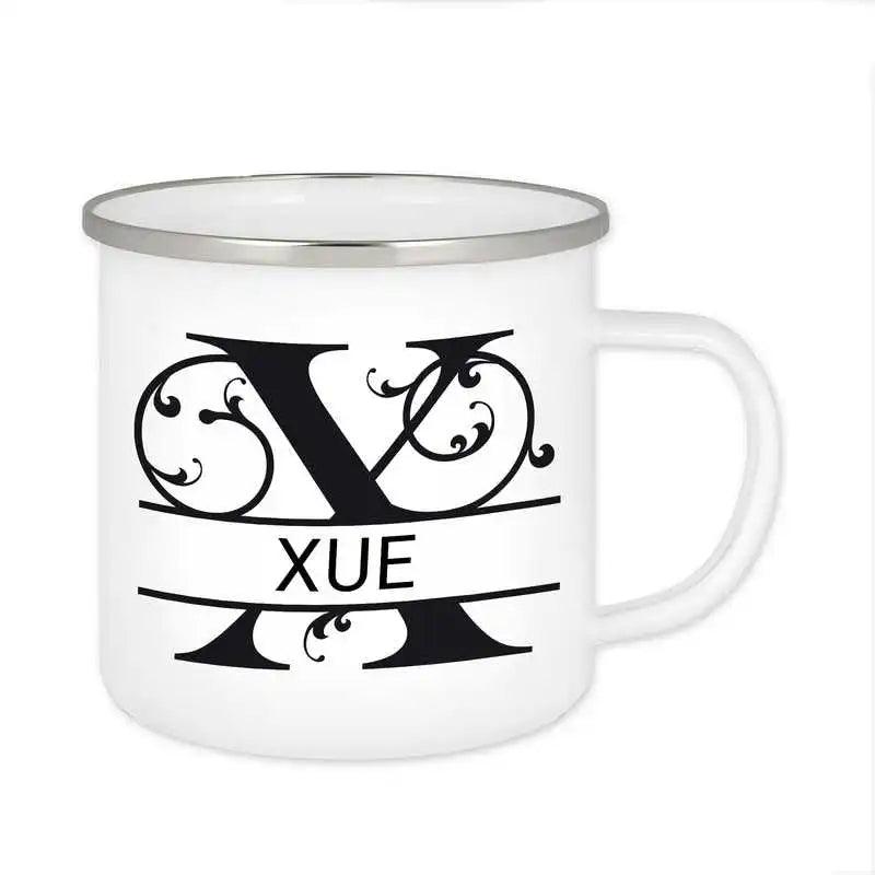 Emaille Tasse mit Namen | Motiv 1 | Xue - Druckerino