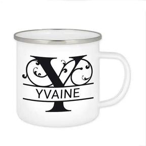 Emaille Tasse mit Namen | Motiv 1 | Yvaine - Druckerino