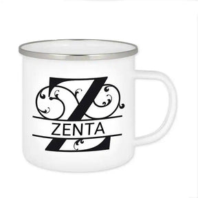 Emaille Tasse mit Namen | Motiv 1 | Zenta - Druckerino