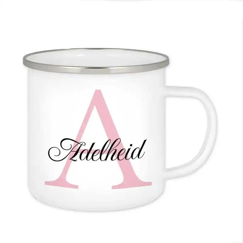 Emaille Tasse mit Namen | Motiv 3 | Adelheid - Druckerino