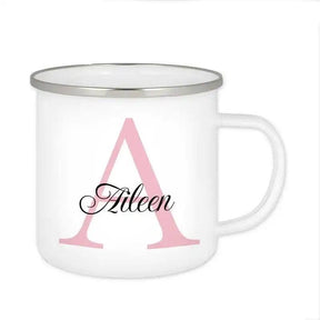 Emaille Tasse mit Namen | Motiv 3 | Aileen - Druckerino