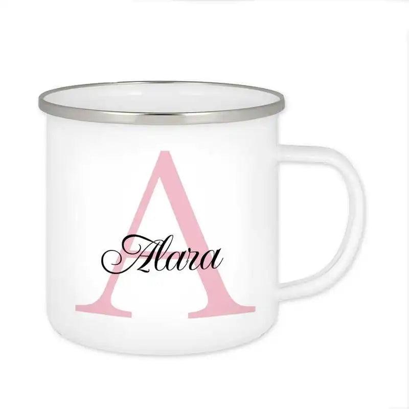 Emaille Tasse mit Namen | Motiv 3 | Alara - Druckerino