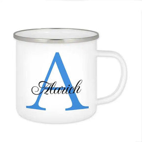 Emaille Tasse mit Namen | Motiv 3 | Alarich - Druckerino