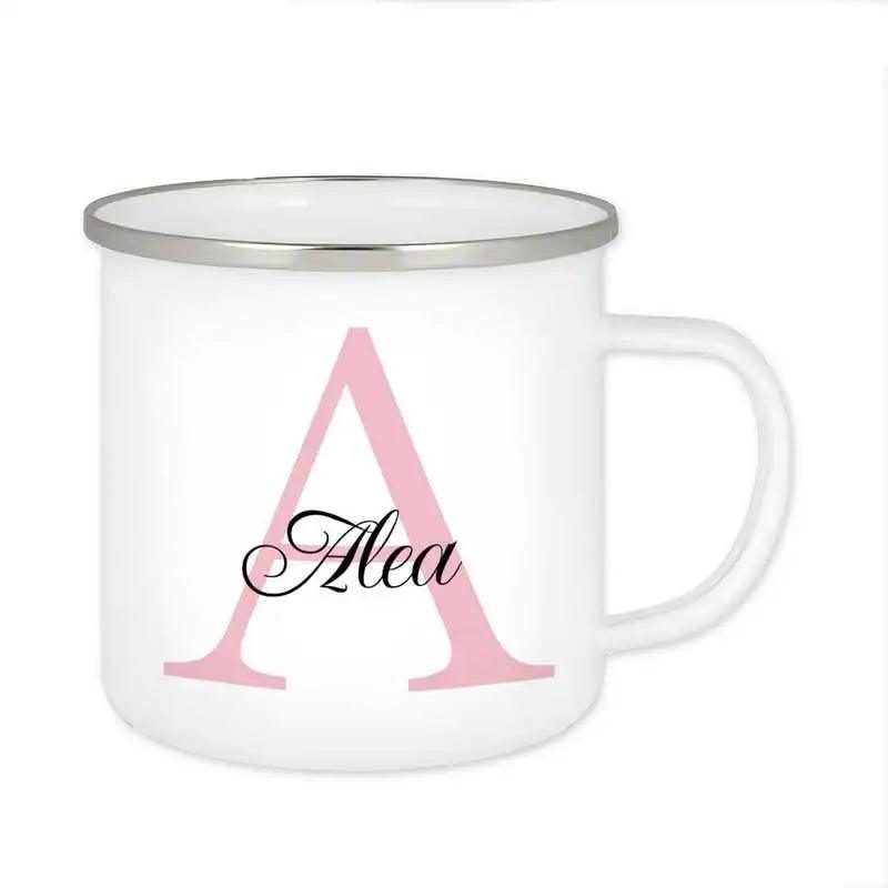 Emaille Tasse mit Namen | Motiv 3 | Alea - Druckerino