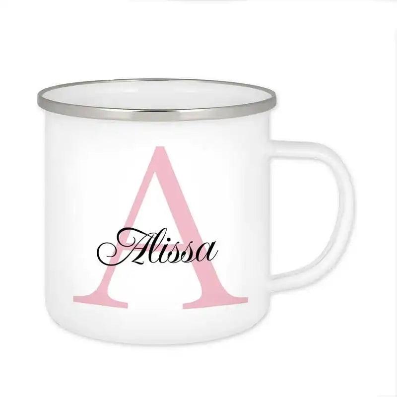 Emaille Tasse mit Namen | Motiv 3 | Alissa - Druckerino