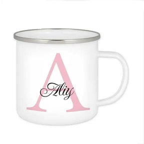 Emaille Tasse mit Namen | Motiv 3 | Aliy - Druckerino