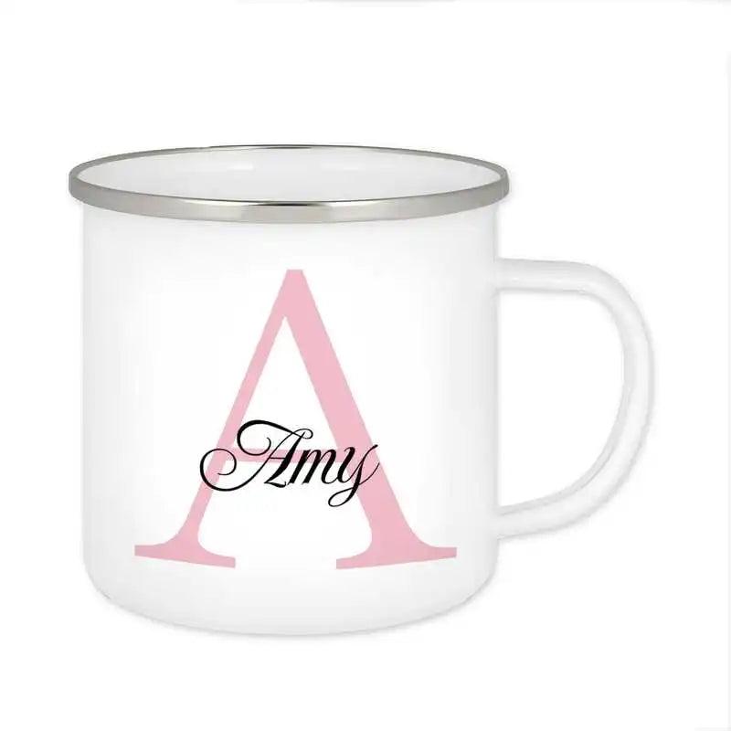 Emaille Tasse mit Namen | Motiv 3 | Amy - Druckerino
