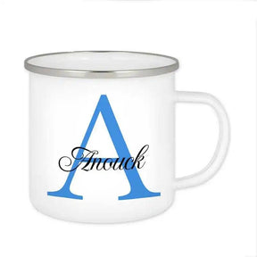 Emaille Tasse mit Namen | Motiv 3 | Anouck - Druckerino
