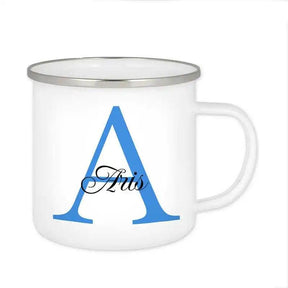 Emaille Tasse mit Namen | Motiv 3 | Aris - Druckerino